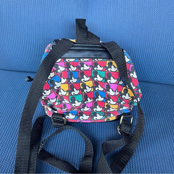 Disney Mickey Mini Backpack Bag Purse Mickey Mouse & Co Vintage - Picture 8 of 9